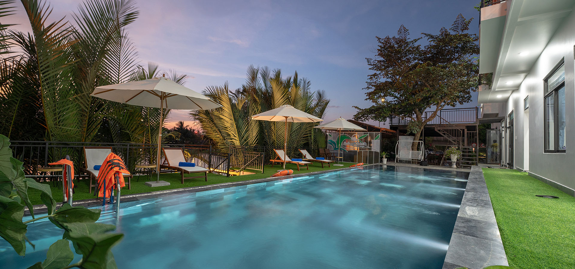 提供在The Salt Field Riverside Hội An Villa  别墅酒店的一晚住宿